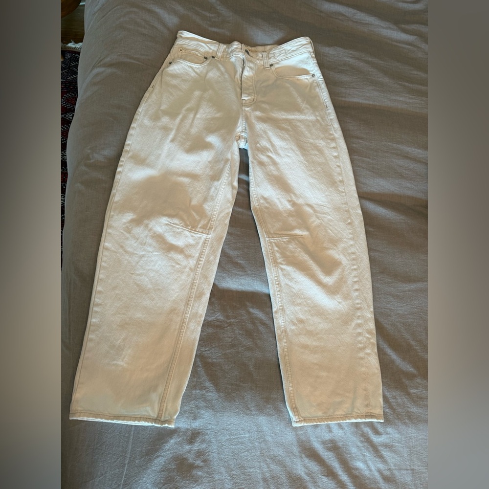 Madewell darted barrel leg Jean in vintage canvas - size 25